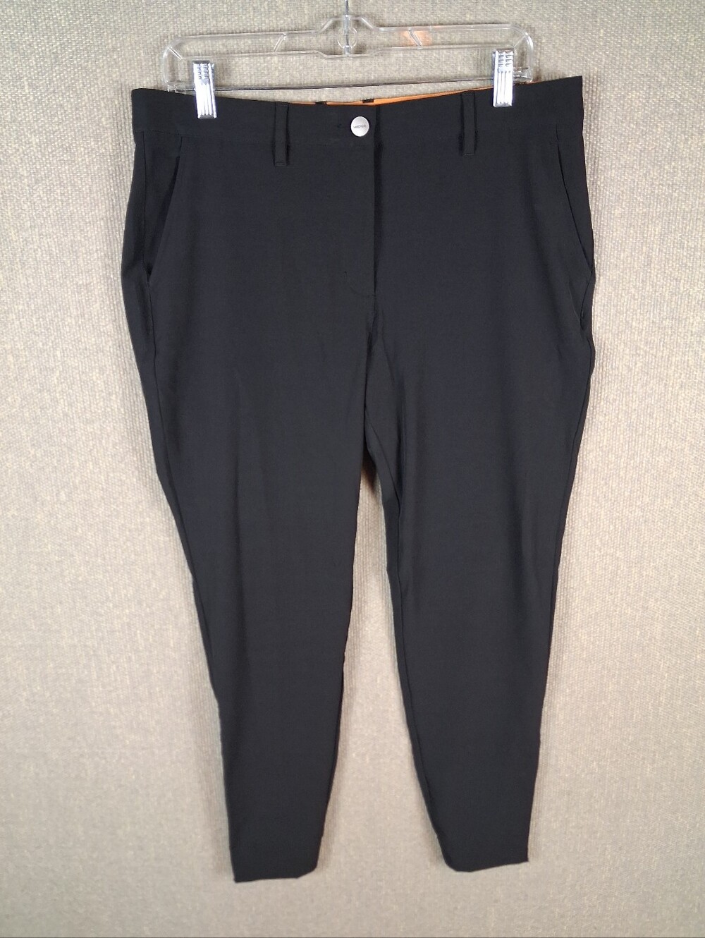 Macade Pants Mens 42R Black Slim-Fit Golf Tapered Performance 4 Way Stretch